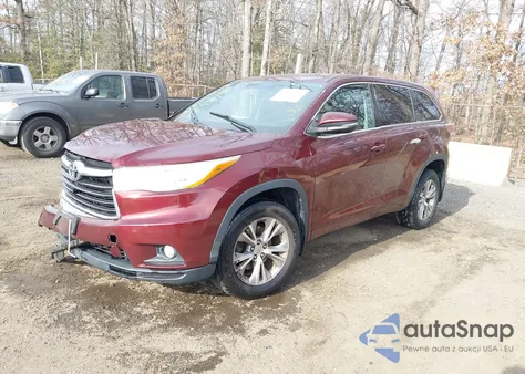 2015 Toyota Highlander Le Plus V6 z USA, uszkodzony, nr VIN 5TDBKRFH9FS118431